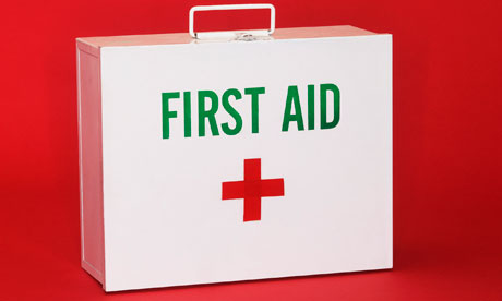 How do you create a home first aid box?